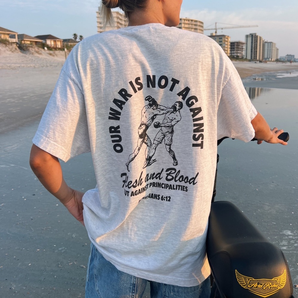 He Would Love First Tee Shirt - ASH GREY